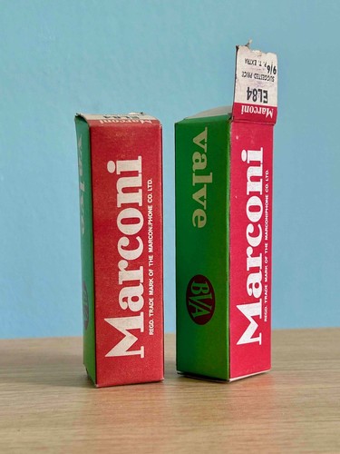 Matched pair mullard marconi - pair, (marconi