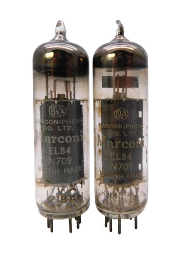Matched pair marconi n709 el84 - pair,